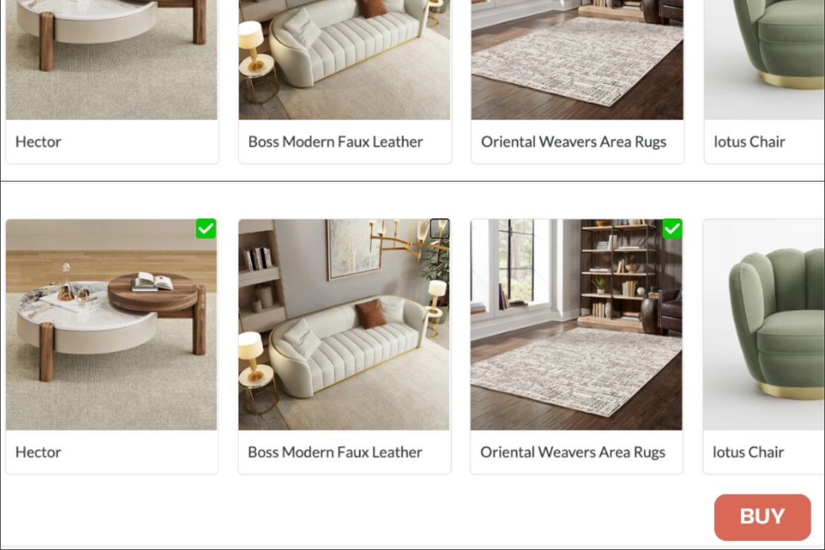 A streamlined checkout process for purchasing products